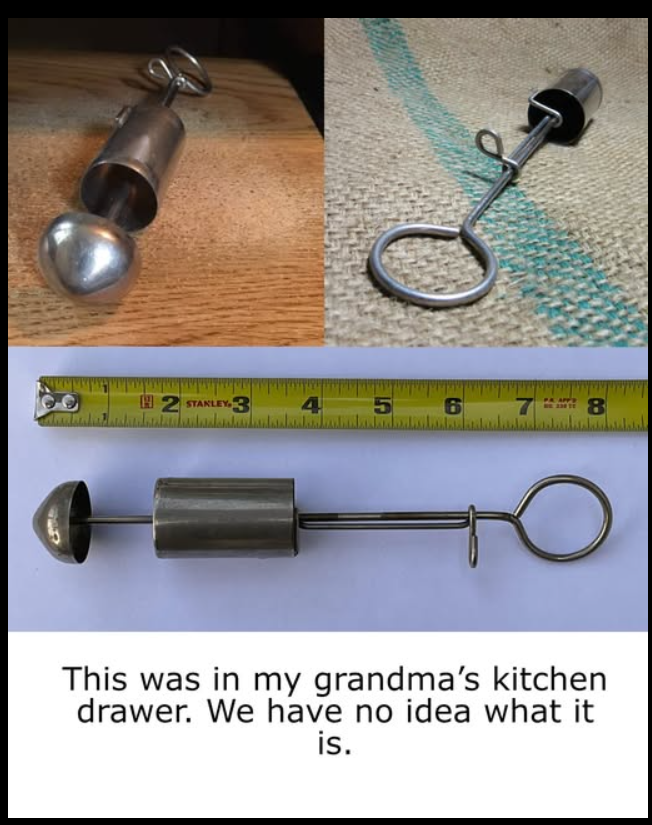 This was in my grandma’s kitchen drawer