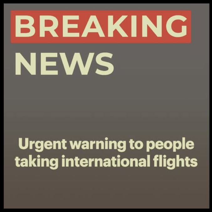 While not advising against travel entirely
