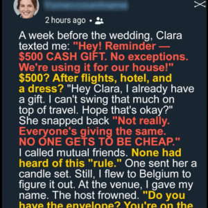 Bride Demands 0 from Guests – Her Mom’s Savage Speech Ends It All