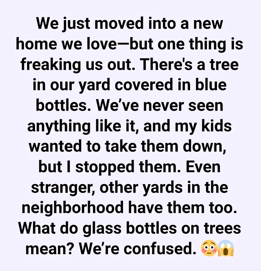 What Is the Significance of Glass Bottles in Trees?