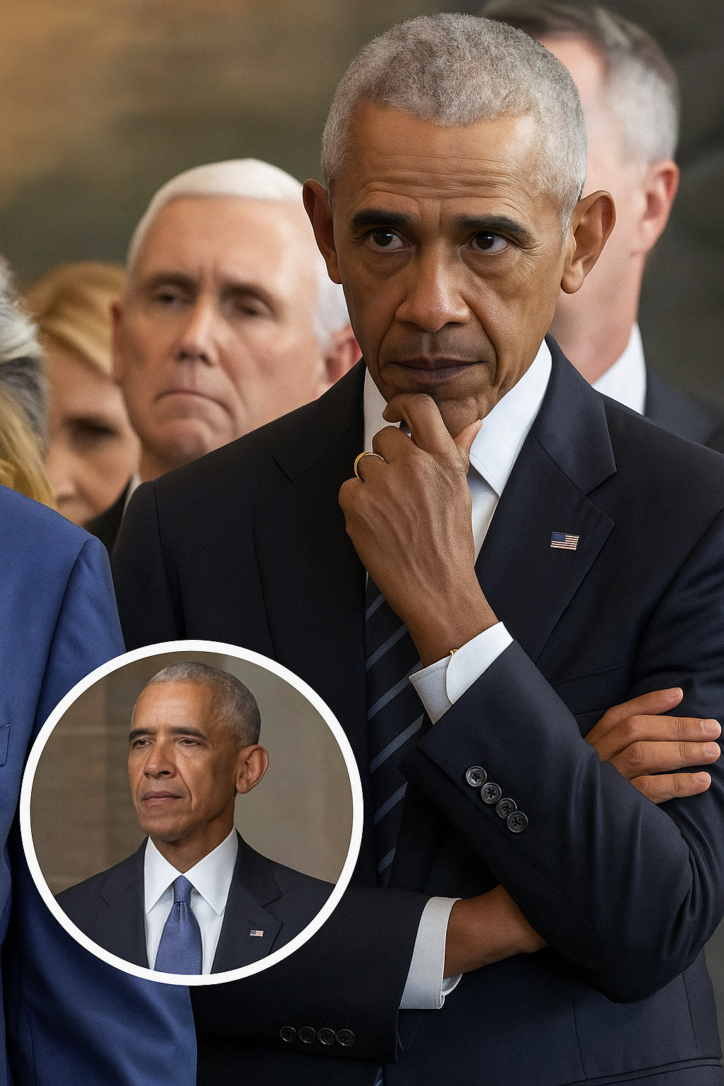Speculation Rises Over Tiny Obama Detail Spotted During Trump’s Inauguration