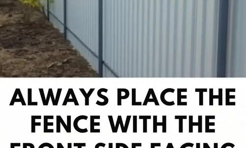 Always place your fence with the front facing your neighbor! Here’s why