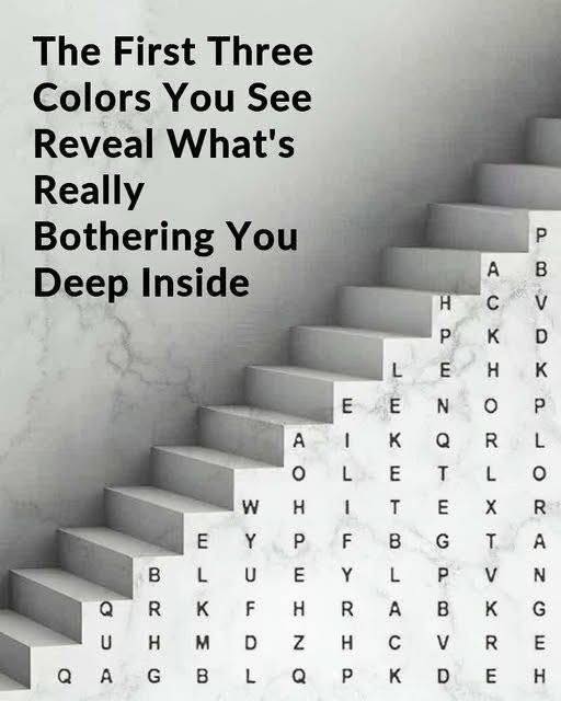 The First Three Colors You See is…