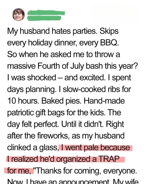 He Hosted the Perfect Party – Then Turned It into a Public Divorce Announcement
