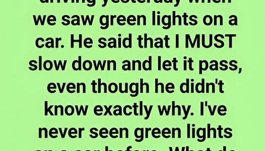 Why Do Some Cars Have Green Lights?
