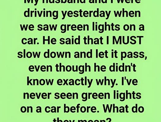 Why Do Some Cars Have Green Lights?