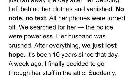 The Letter in the Attic: My Sister’s Wedding, Her Disappearance, and the Truth Ten Years Later