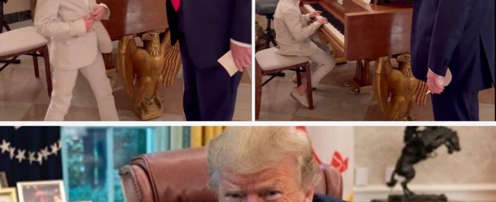 Ivanka Trump Posts Adorable Video of Her Son Theo Playing Piano for Grandfather President Trump at the White House