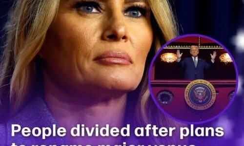 People divided after plans to rename major venue after Melania Trump are announced