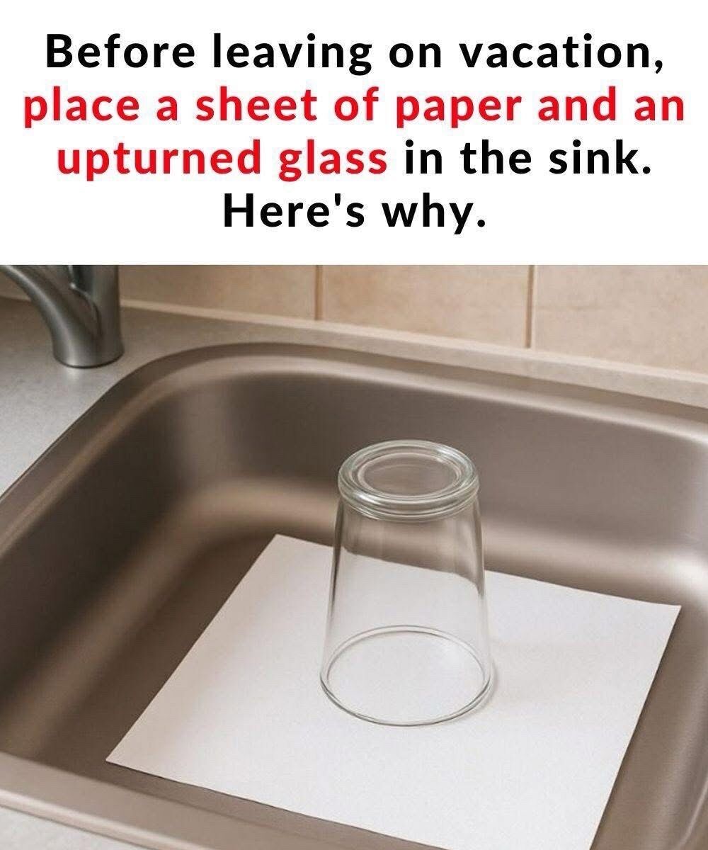 The Simple Sink Trick You Should Always Do Before Leaving Home
