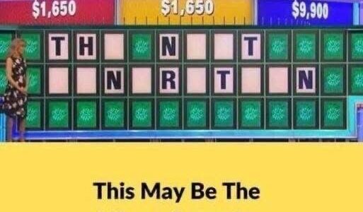 Most likely the worst guess in Wheel of Fortune history is this one and…
