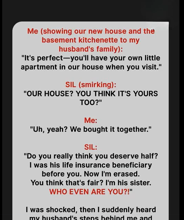 She Said I Didn’t Deserve Our Home
