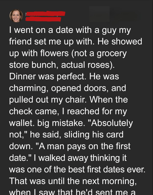 He Insisted on Paying the Bill — I Should’ve Seen the Red Flag