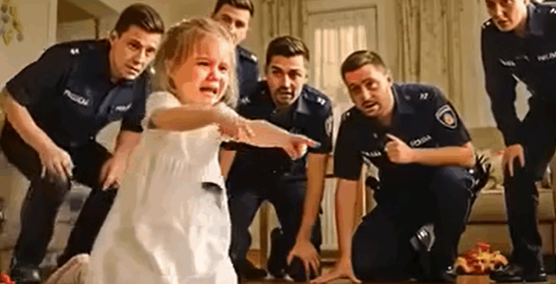 A girl called the emergency service and said she heard strange noises under her bed