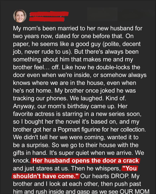 We Came to Celebrate Mom’s Birthday—But Her New Husband Had Other Plans