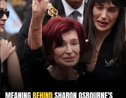 Sharon Osbourne’s Tearful Peace Sign Tribute At Ozzy’s Funeral Explained