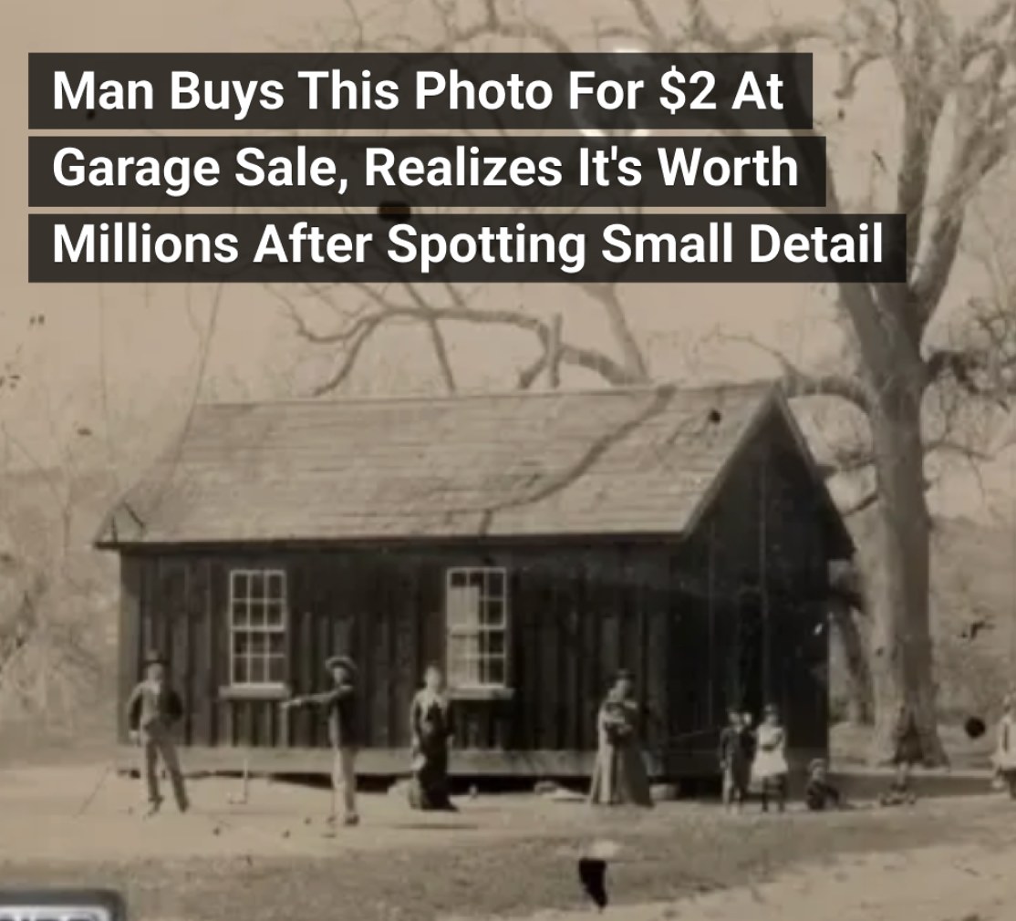 Man Buys Photo For  At Garage Sale, Realizes It’s Worth Millions After Spotting Small Detail