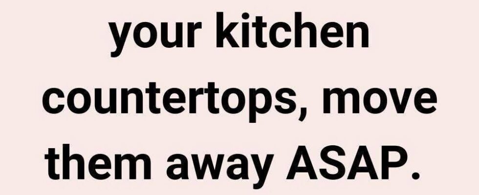 The 10 Things You Should Never Store on Your Kitchen Countertops