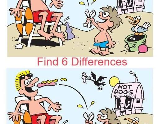 Hot Dogs: Find 6 Differences