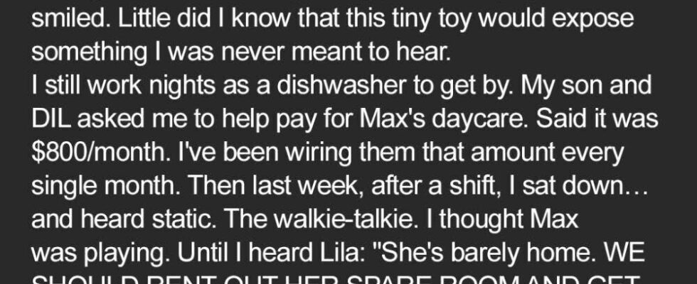 My Grandson Quietly Gave Me a Walkie-Talkie for Nighttime Talks