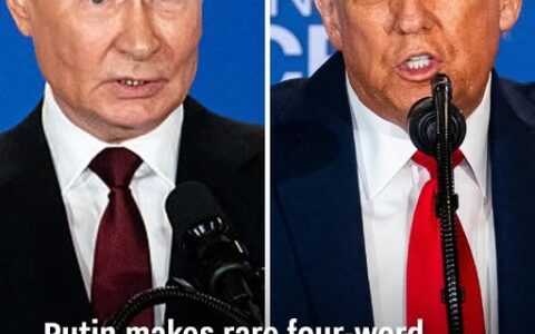 Putin makes rare four-word comment in English