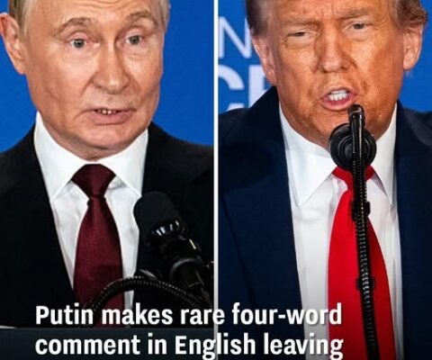 Putin makes rare four-word comment in English