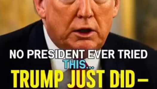 No President Ever Tried This. Trump Just Did — On Live Camera