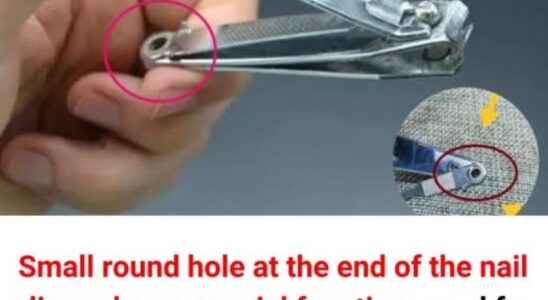 The “small round hole” on the nail clipper has special