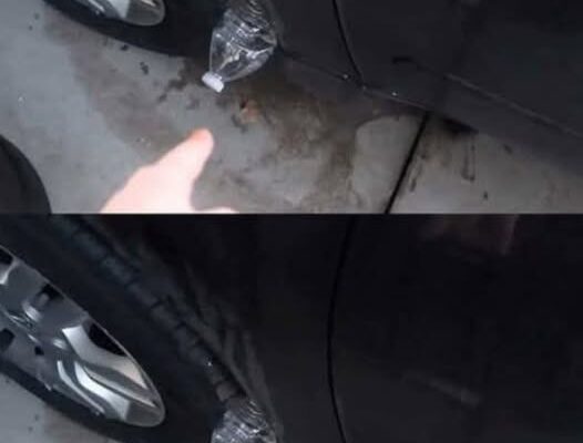 If You See a Plastic Bottle on Your Tire!