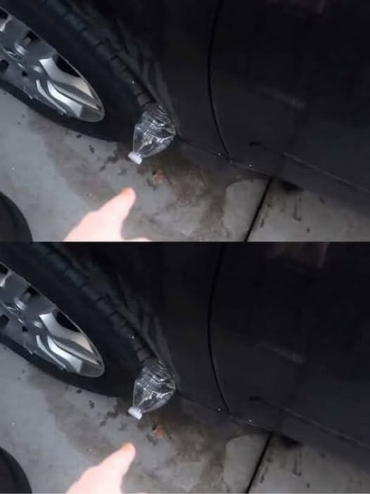 If You See a Plastic Bottle on Your Tire!