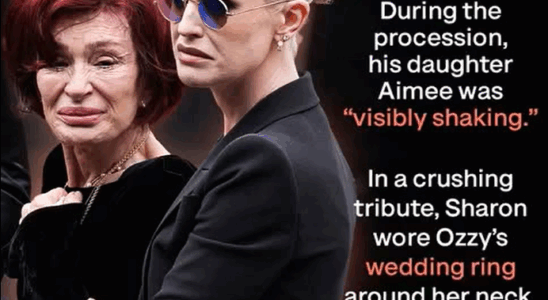 Emotional Moments from Ozzy Osbourne’s Memorial: Sharon’s Fragility & Aimee’s Visible Grief