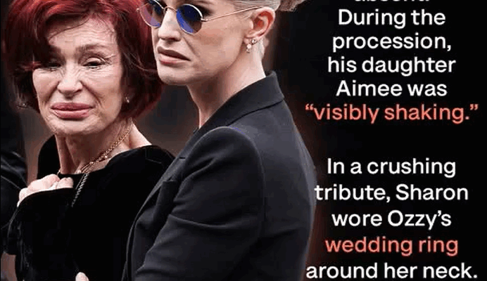 Emotional Moments from Ozzy Osbourne’s Memorial: Sharon’s Fragility & Aimee’s Visible Grief