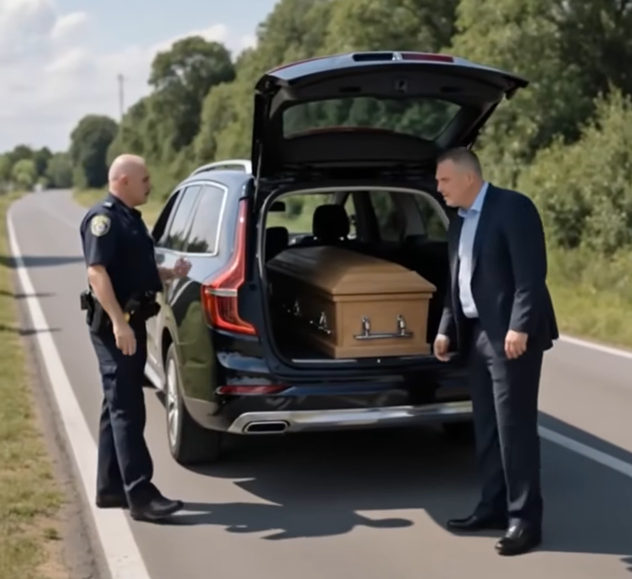 A police officer pulled over a hearse for speeding and chose to inspect the coffin: What he…