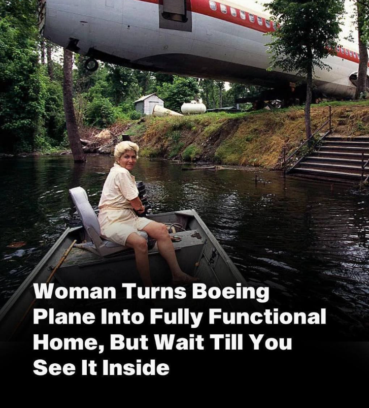 Woman Turns Boeing Plane Into Fully Functional Home
