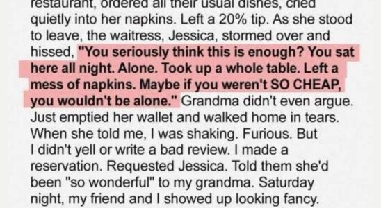 When a Waitress Mocked My Grandmother’s Tip, She Didn’t Expect the Lesson I Had Planned