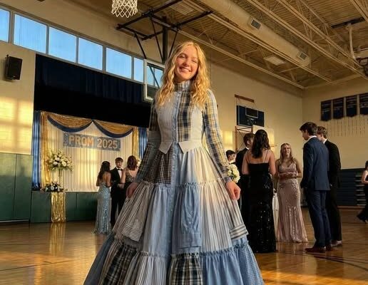 She Made a Prom Dress From Her Father’s Shirts